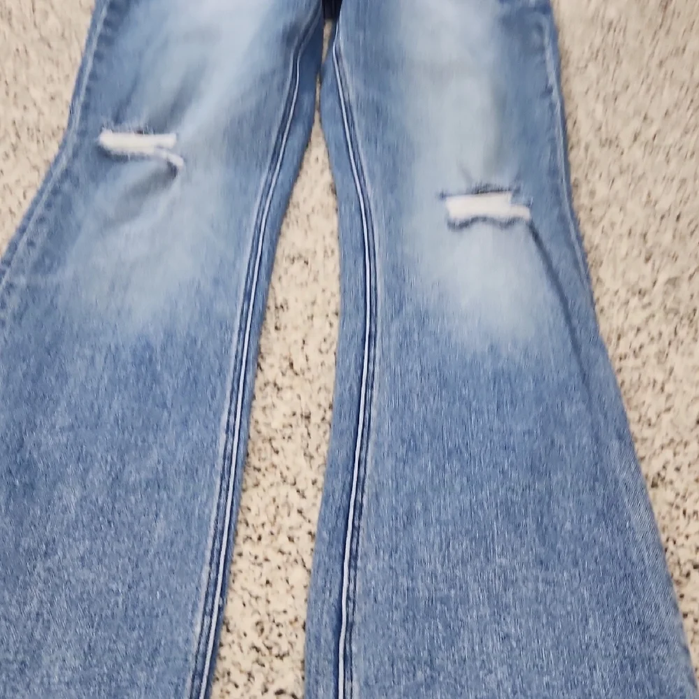 Flying Monkey Light Blue Flare Jeans - Picture 3 of 14